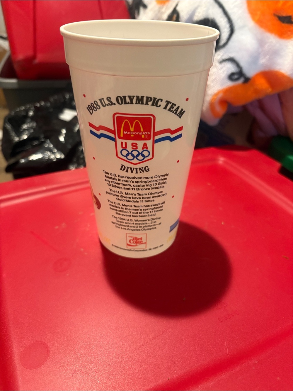 McDonald's 1988 U.S. Olympic Team White Collectible Cup